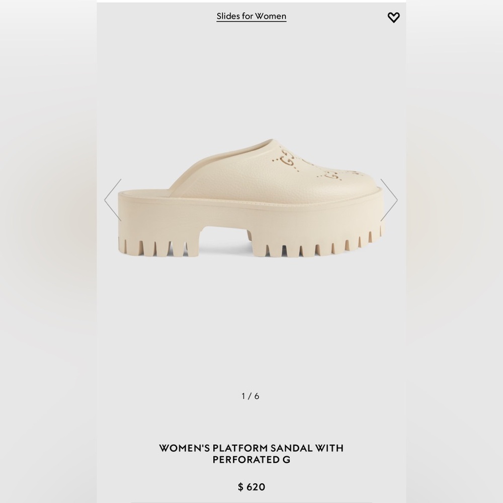 Gucci Platform Slides